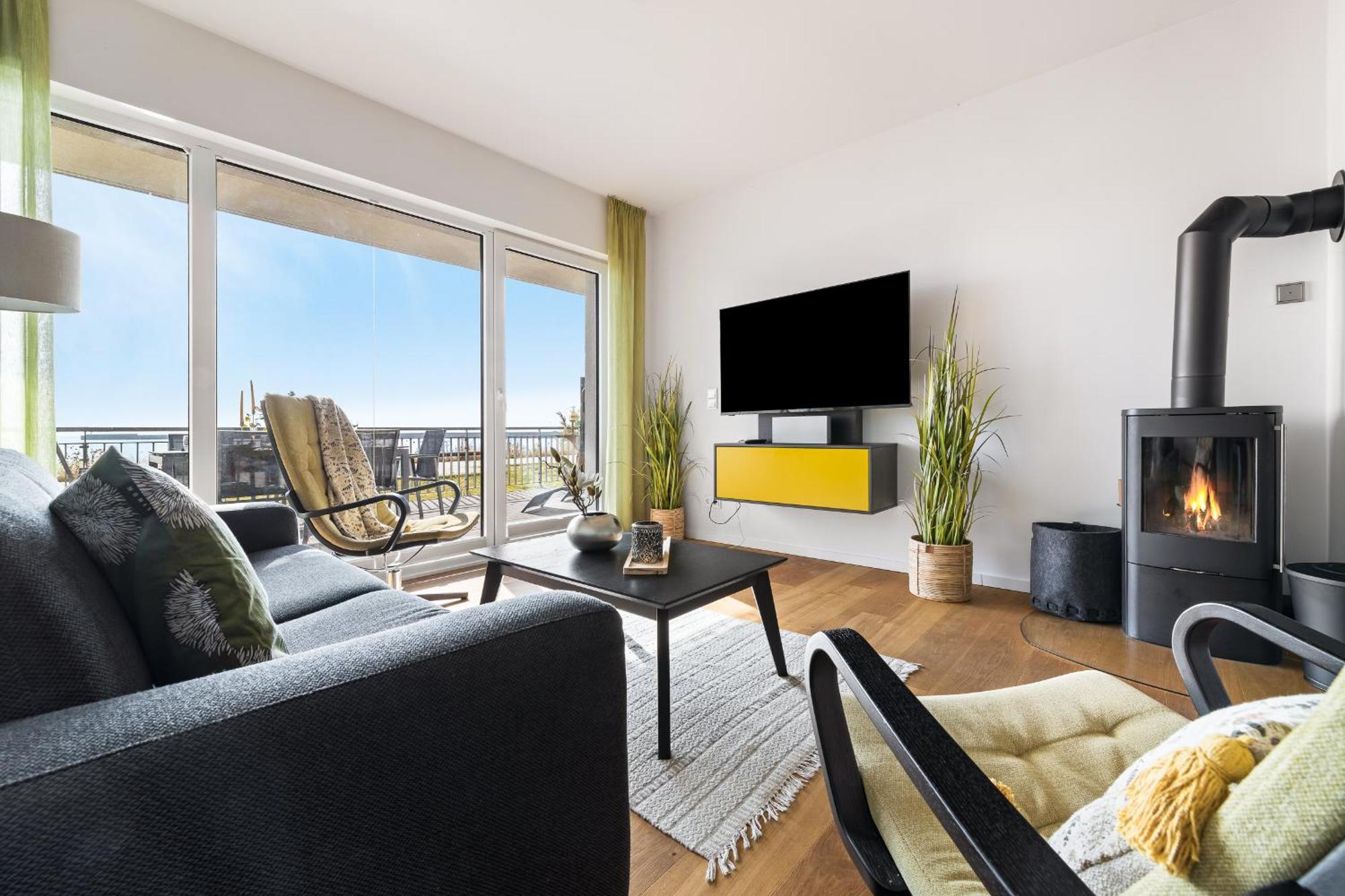 Ocean Vibes- Eg, Ostseeblick, Terrasse, Kamin Olpenitz Bagian luar foto